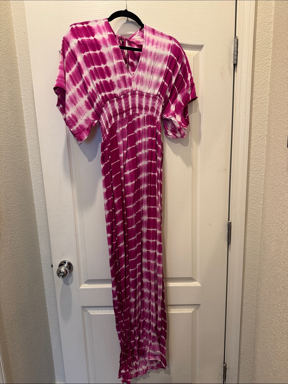 lovestitch Pink and White Tie-Dye Dress